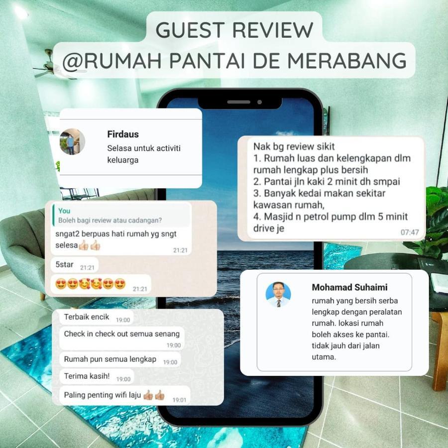 Rumah Pantai De Merabang Bachok Exterior foto